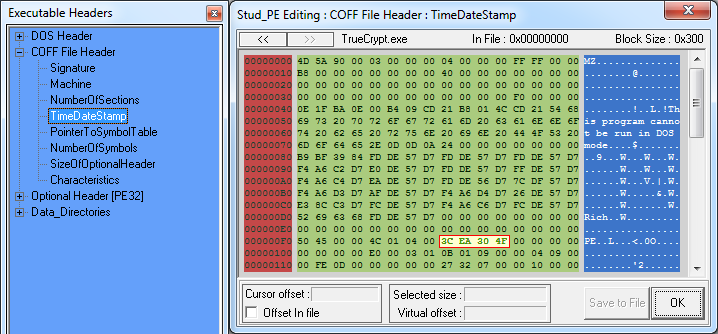 Stud_PE showing timestamp